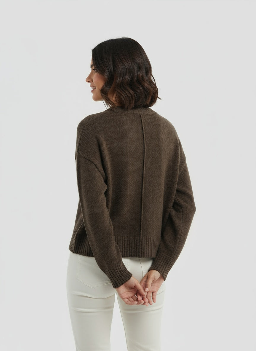 Damenpullover im Minimalistischen Stil mit Weicher Textur 2