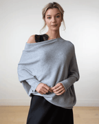 Damenpullover mit Offener Schulterlinie – Stilvoller Strickpullover 0