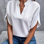 Elegant women's blouse made of cotton blend