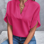 Elegant women's blouse made of cotton blend