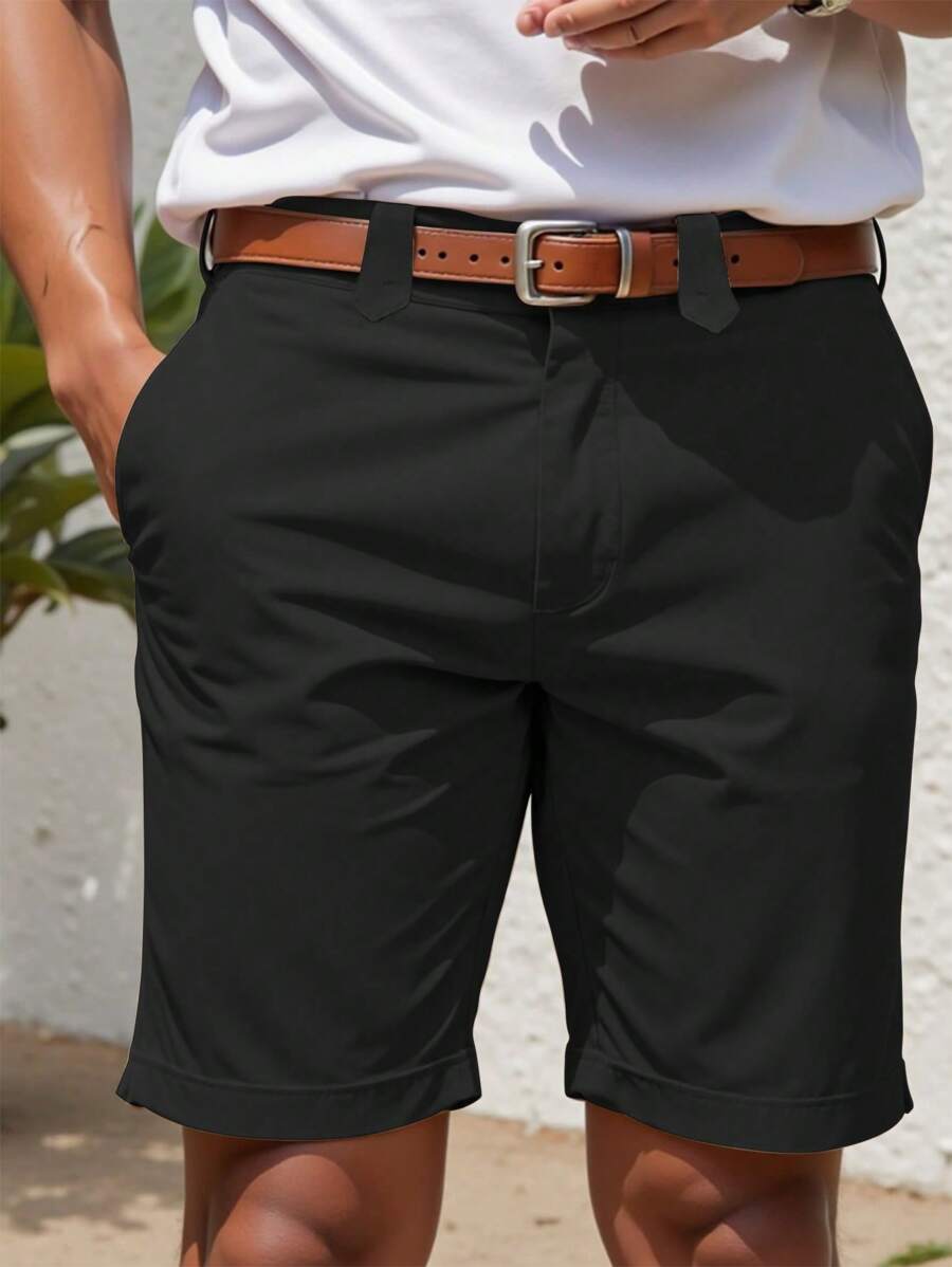 Elegant Straight Shorts Made of Lightweight Fabric for Stylish Occasions