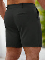 Elegant Straight Shorts Made of Lightweight Fabric for Stylish Occasions