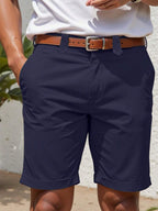 Elegant Straight Shorts Made of Lightweight Fabric for Stylish Occasions