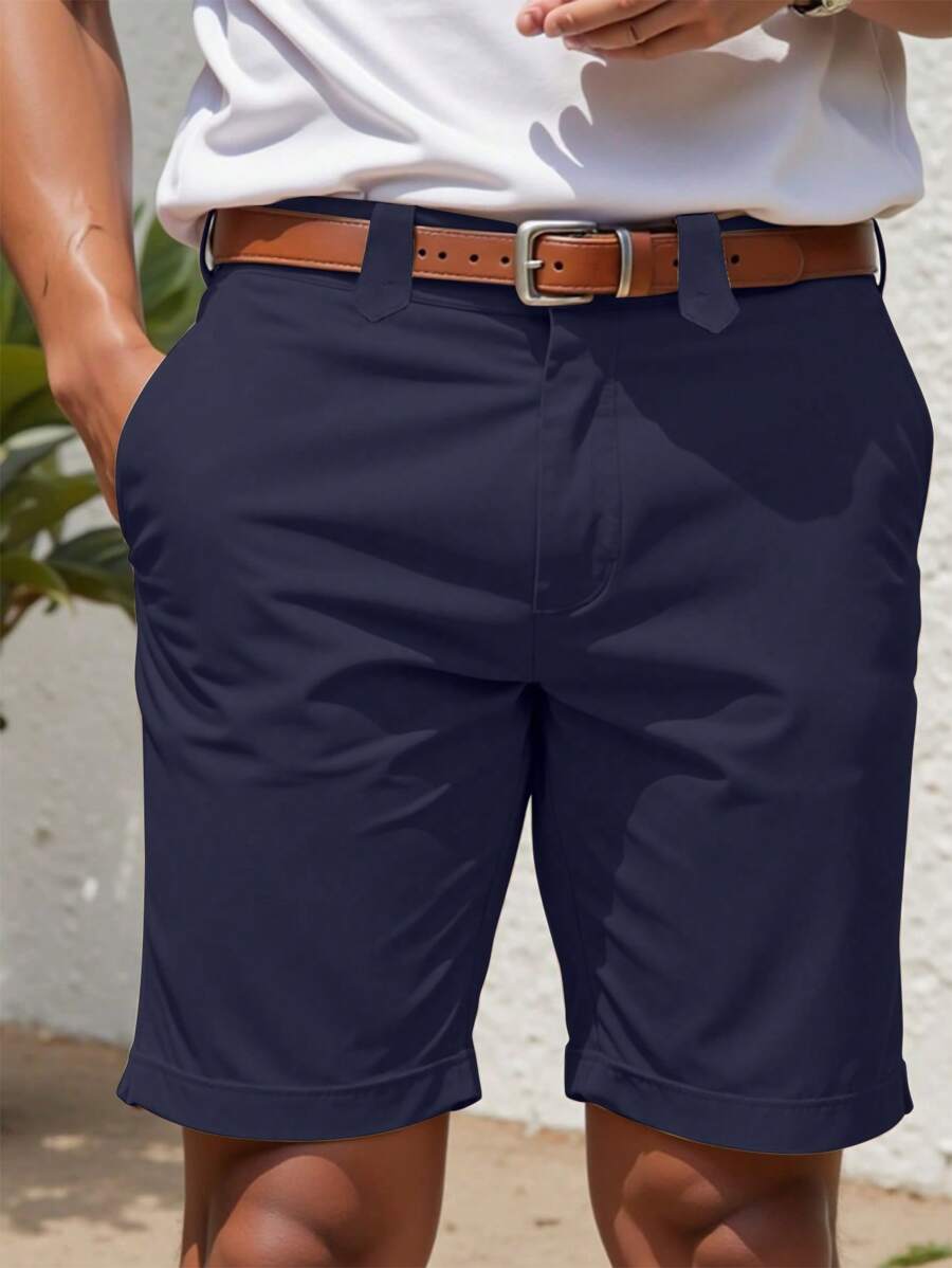 Elegant Straight Shorts Made of Lightweight Fabric for Stylish Occasions