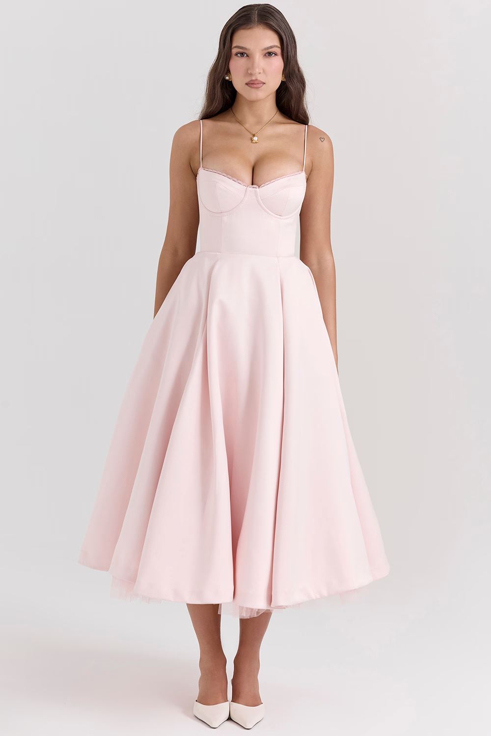 Elegant women's dress for wedding guests