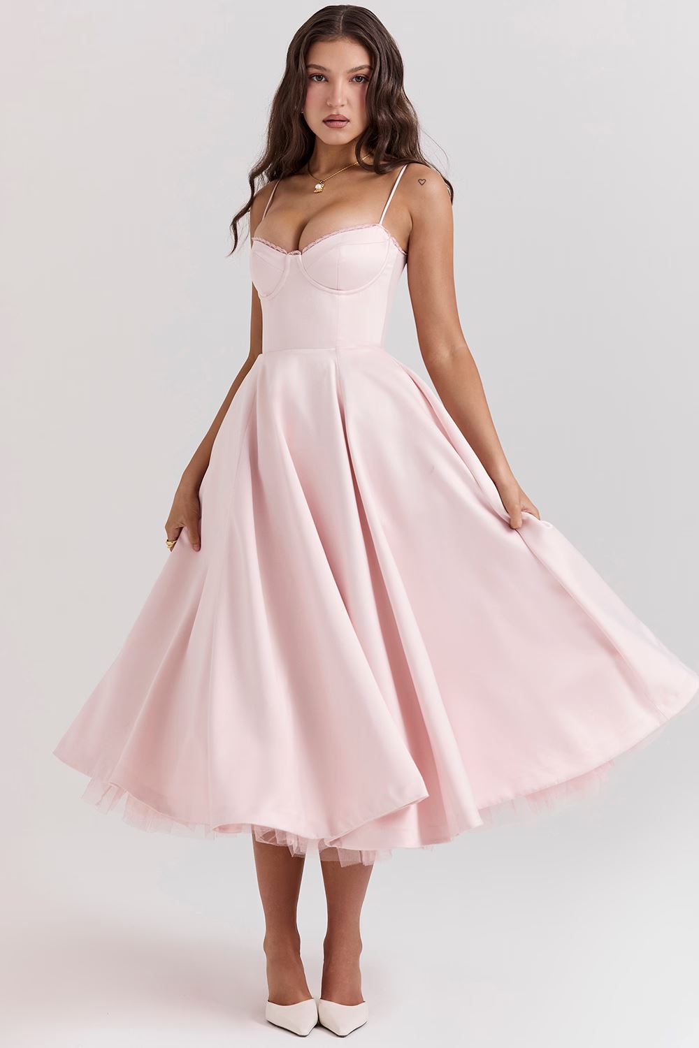 Elegant women's dress for wedding guests