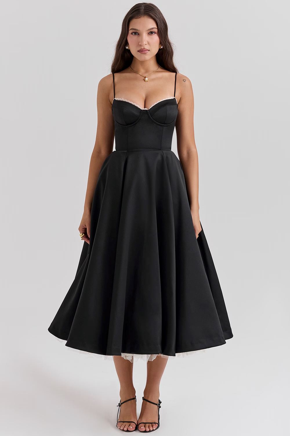 Elegant women's dress for wedding guests