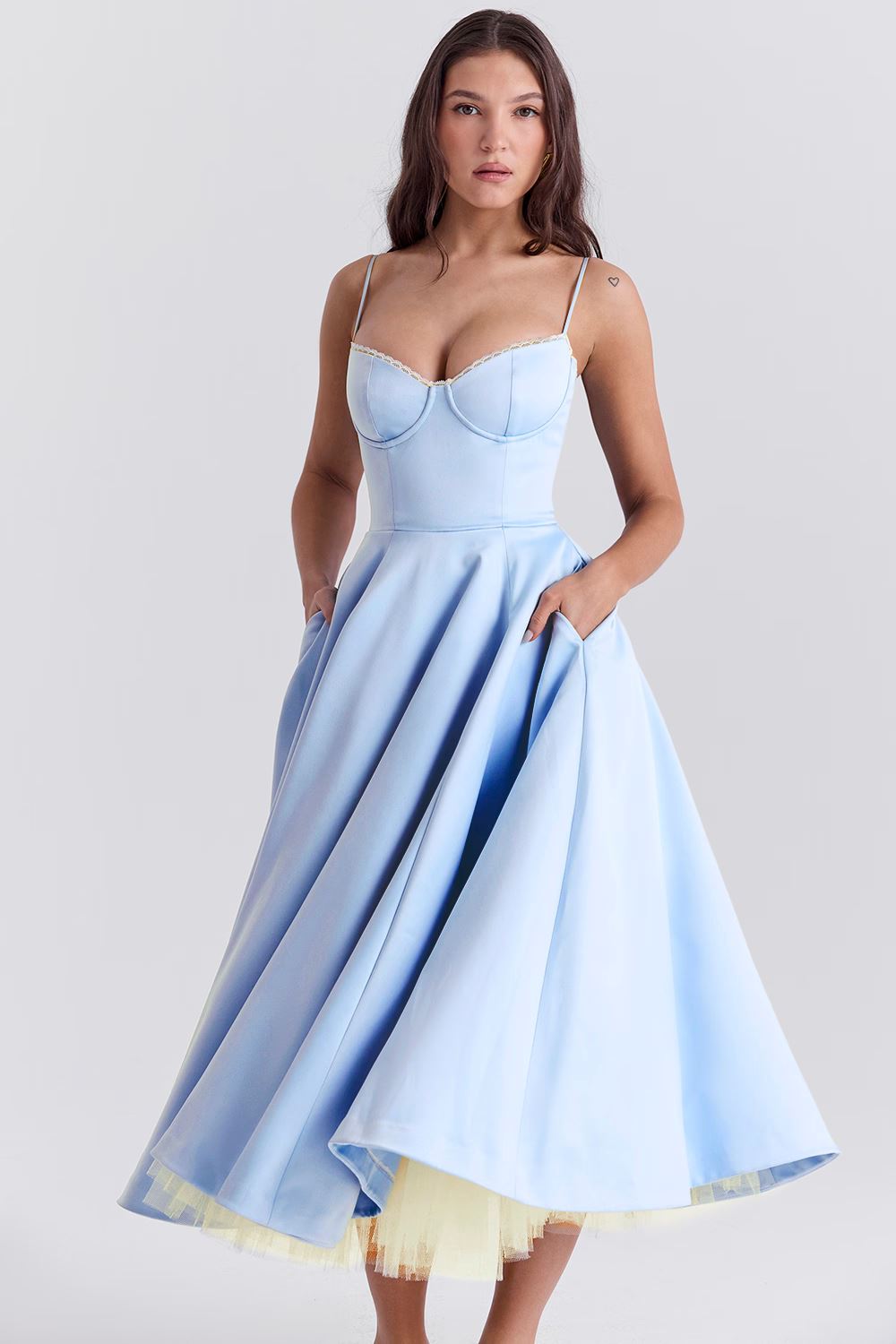 Elegant women's dress for wedding guests