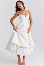 Elegant women's dress for wedding guests
