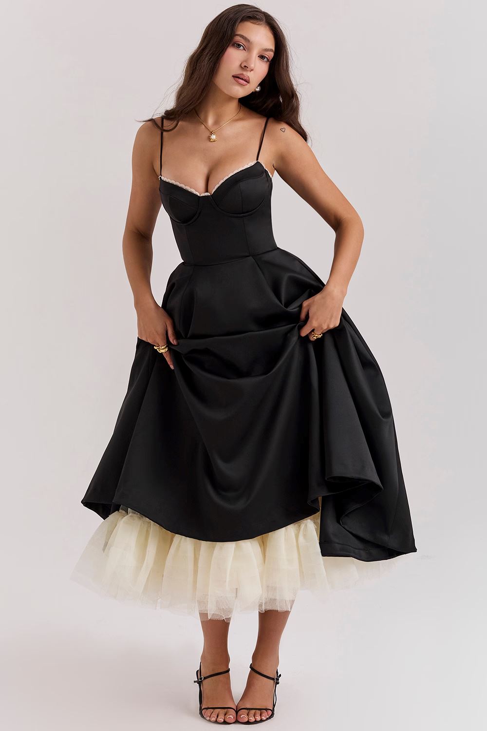 Elegant women's dress for wedding guests
