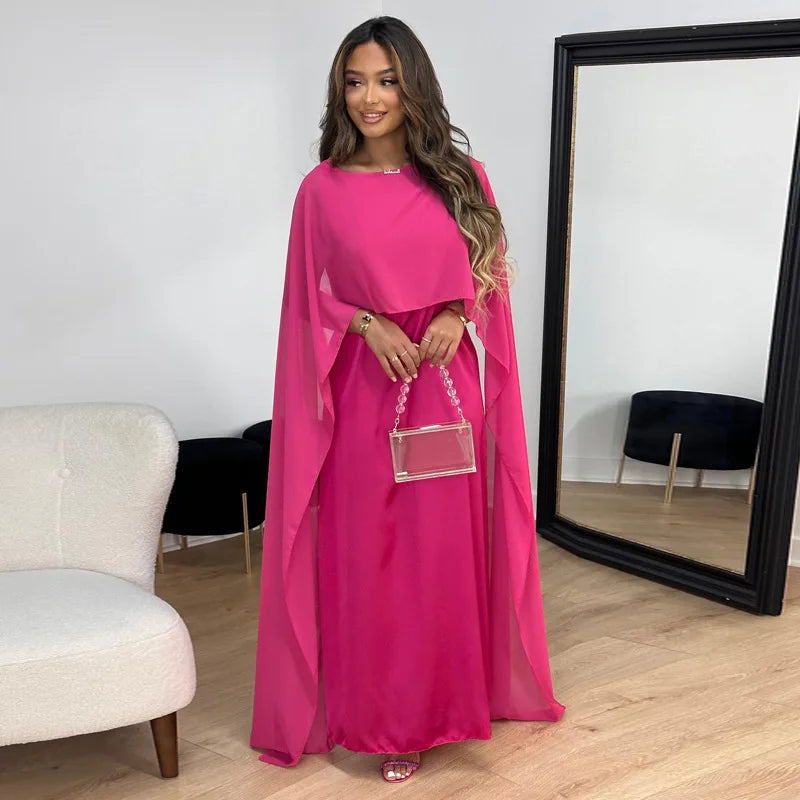 Elegant satin dress for women with adjustable straps
