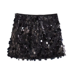 Glamorous Mini Skirt with Sequins for Women