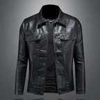Herren Bikerjacke aus PU-Leder – Stilvolle Jacke für Freizeit und Motorrad 1