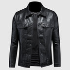 Herren Bikerjacke aus PU-Leder – Stilvolle Jacke für Freizeit und Motorrad 4
