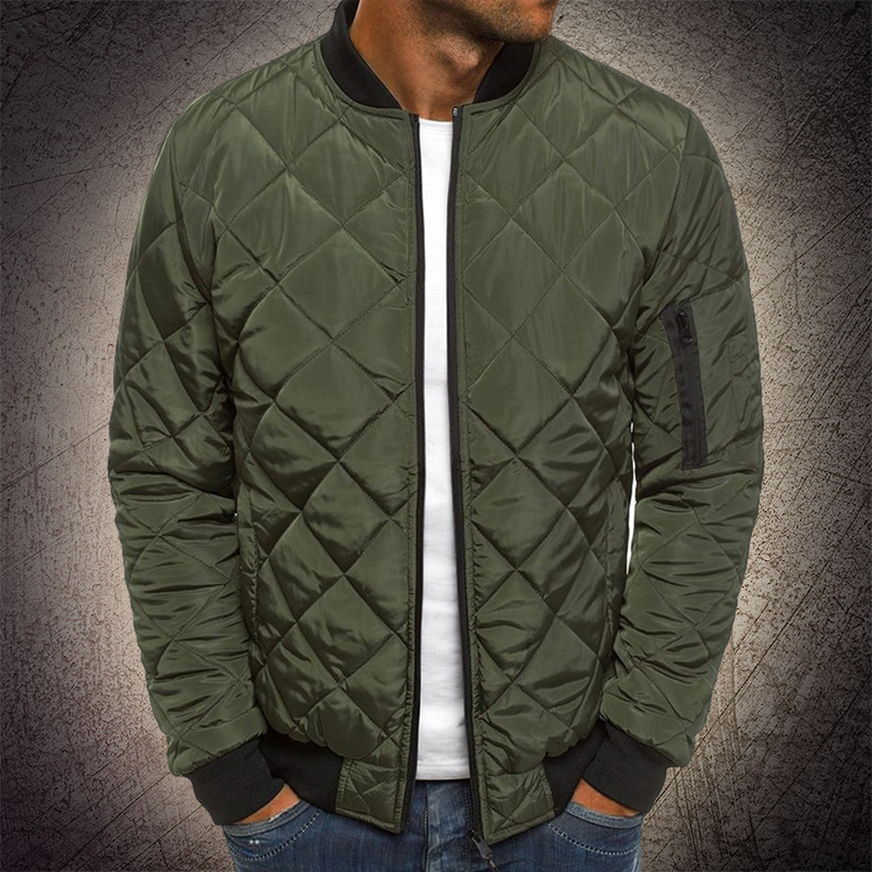 Herren Bomberjacke Klassisch Gesteppte Jacke für Freizeit 3
