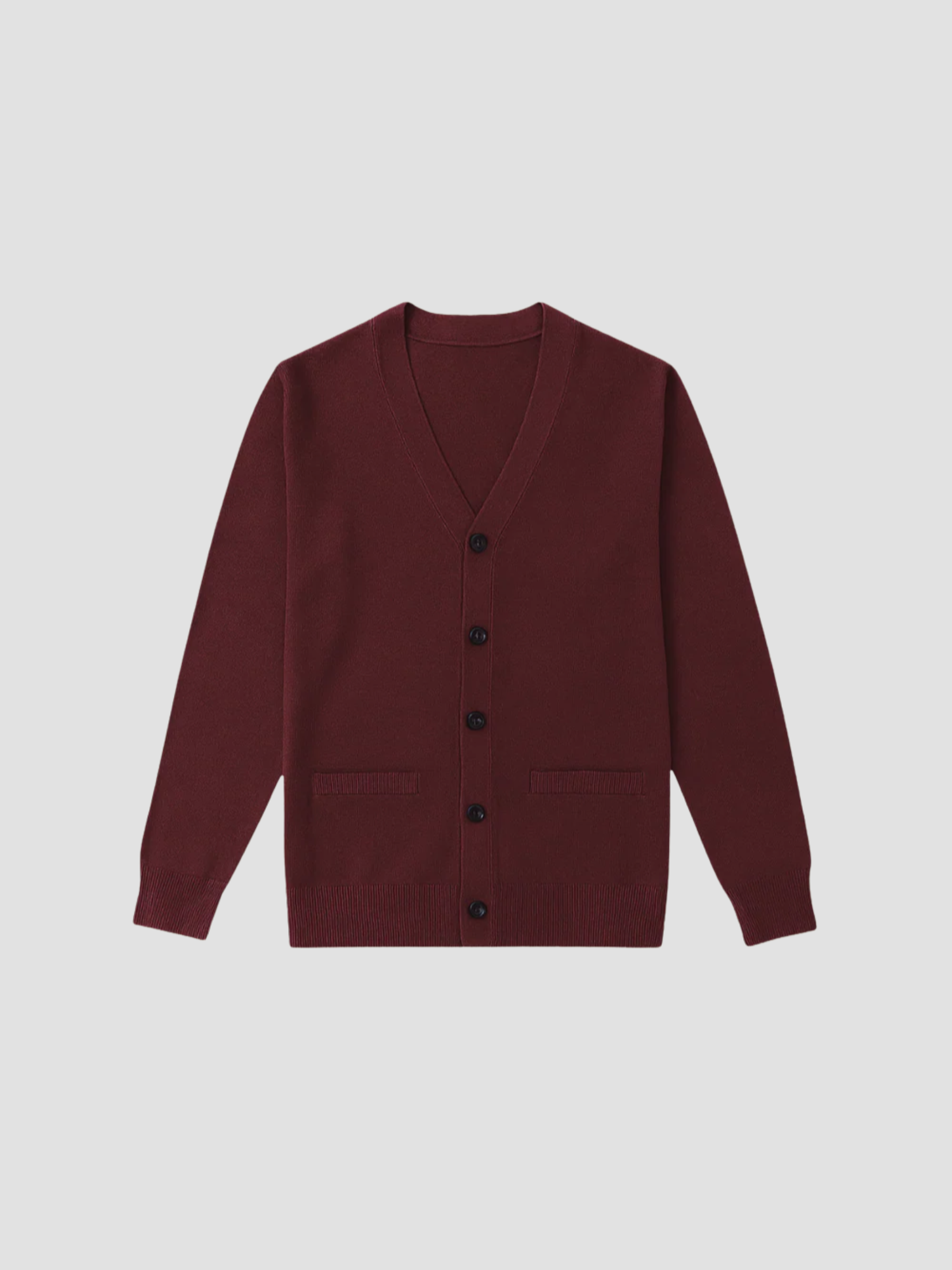 Herren Cardigan V-Ausschnitt mit Knopfdesign 1