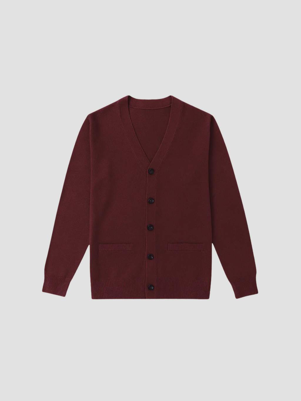Herren Cardigan V-Ausschnitt mit Knopfdesign 1