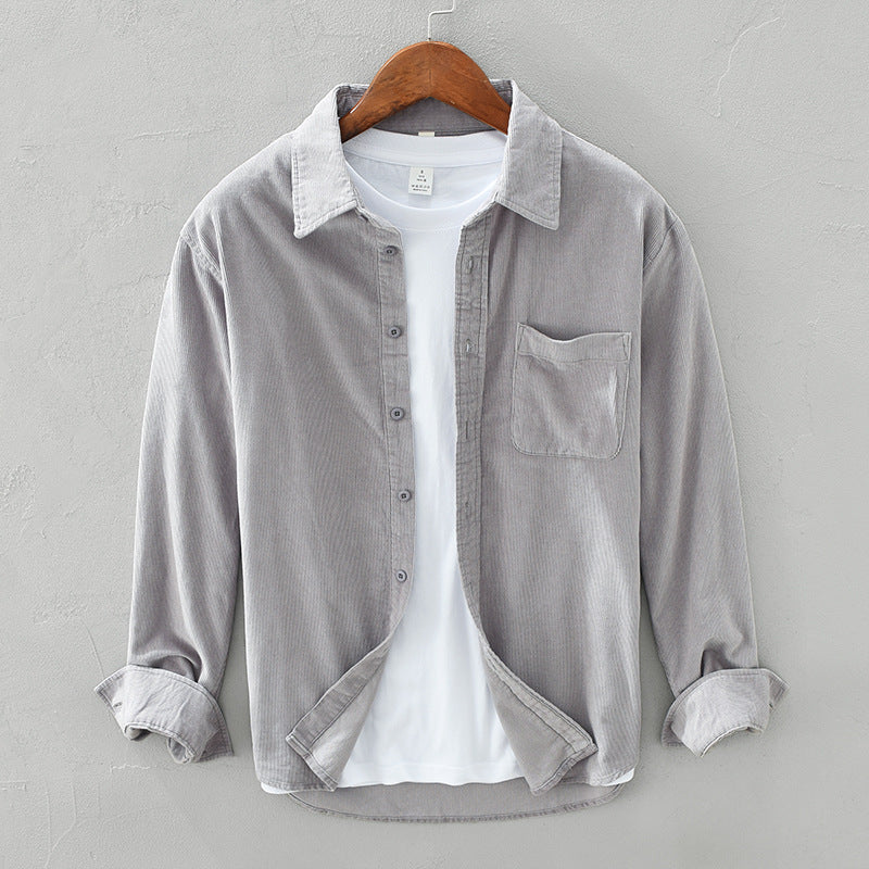 Herren Cord Overshirt im Retro-Stil 0