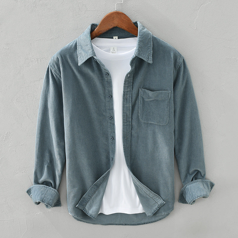 Herren Cord Overshirt im Retro-Stil 3