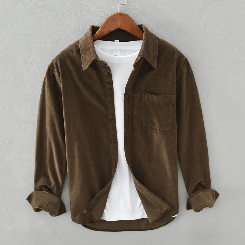 Herren Cord Overshirt im Retro-Stil 7