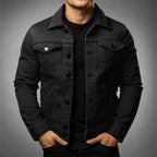 Herren Denim Jacke im Casual Stil mit Brusttaschen 2