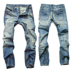 Herren Denim Jeans im Gescheuerten Stil 4