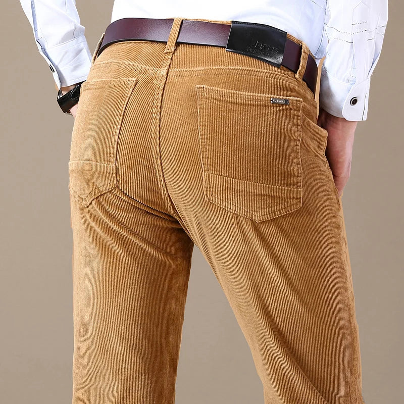 Herren Elastische Cord-Hose 7