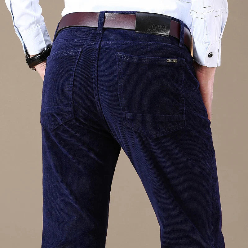 Herren Elastische Cord-Hose 8