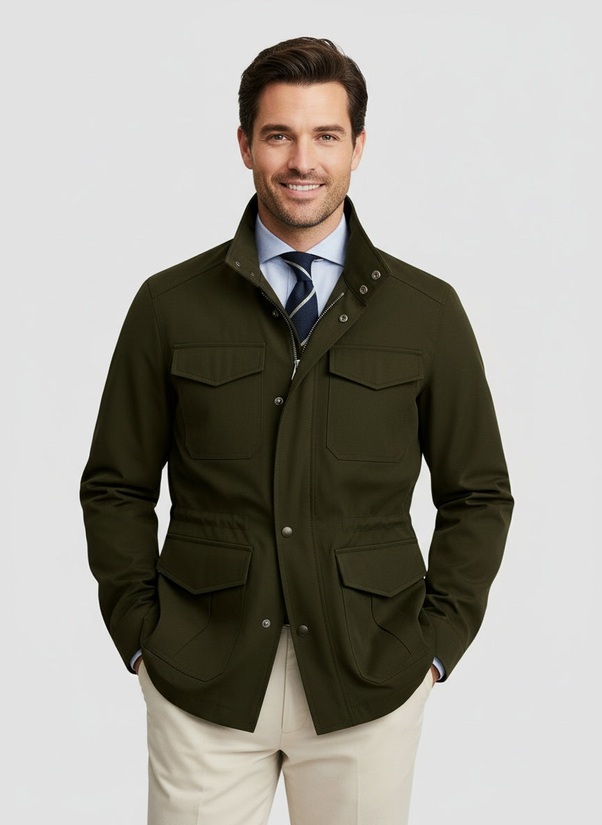 Herren Feldjacke im Klassischen Design für Herbsttage 1