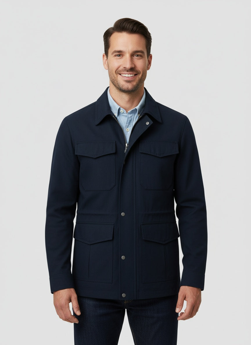 Herren Feldjacke im Klassischen Design für Herbsttage 3