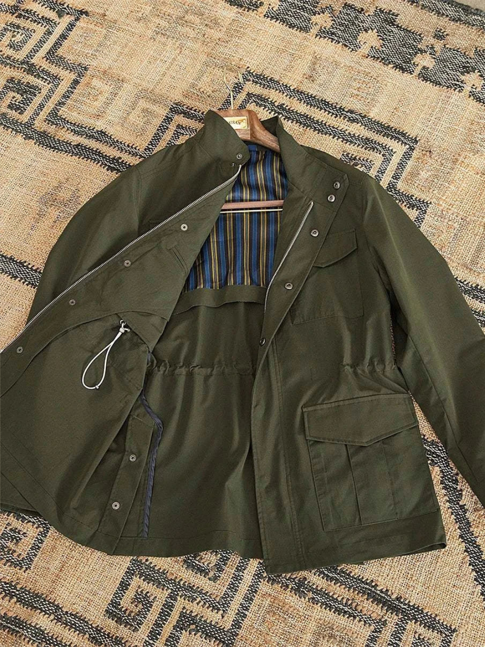 Herren Feldjacke im Klassischen Design für Herbsttage 5