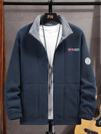 Herren Fleecejacke mit Hohem Kragen für Kalte Tage 2