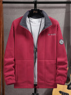 Herren Fleecejacke mit Hohem Kragen für Kalte Tage 8