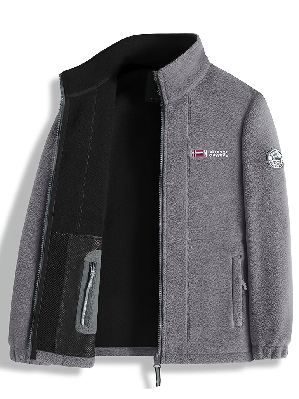 Herren Fleecejacke mit Hohem Kragen für Kalte Tage 9