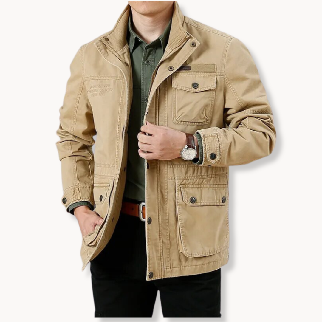 Herren Frachtjacke mit Modernem Design und Mehrfach-Taschen 0