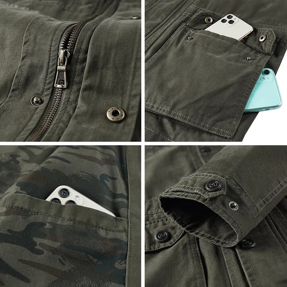 Herren Frachtjacke mit Modernem Design und Mehrfach-Taschen 4