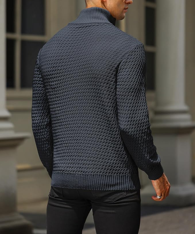 Herren Halbzip Pullover aus luxuriöser Wollmischung 3