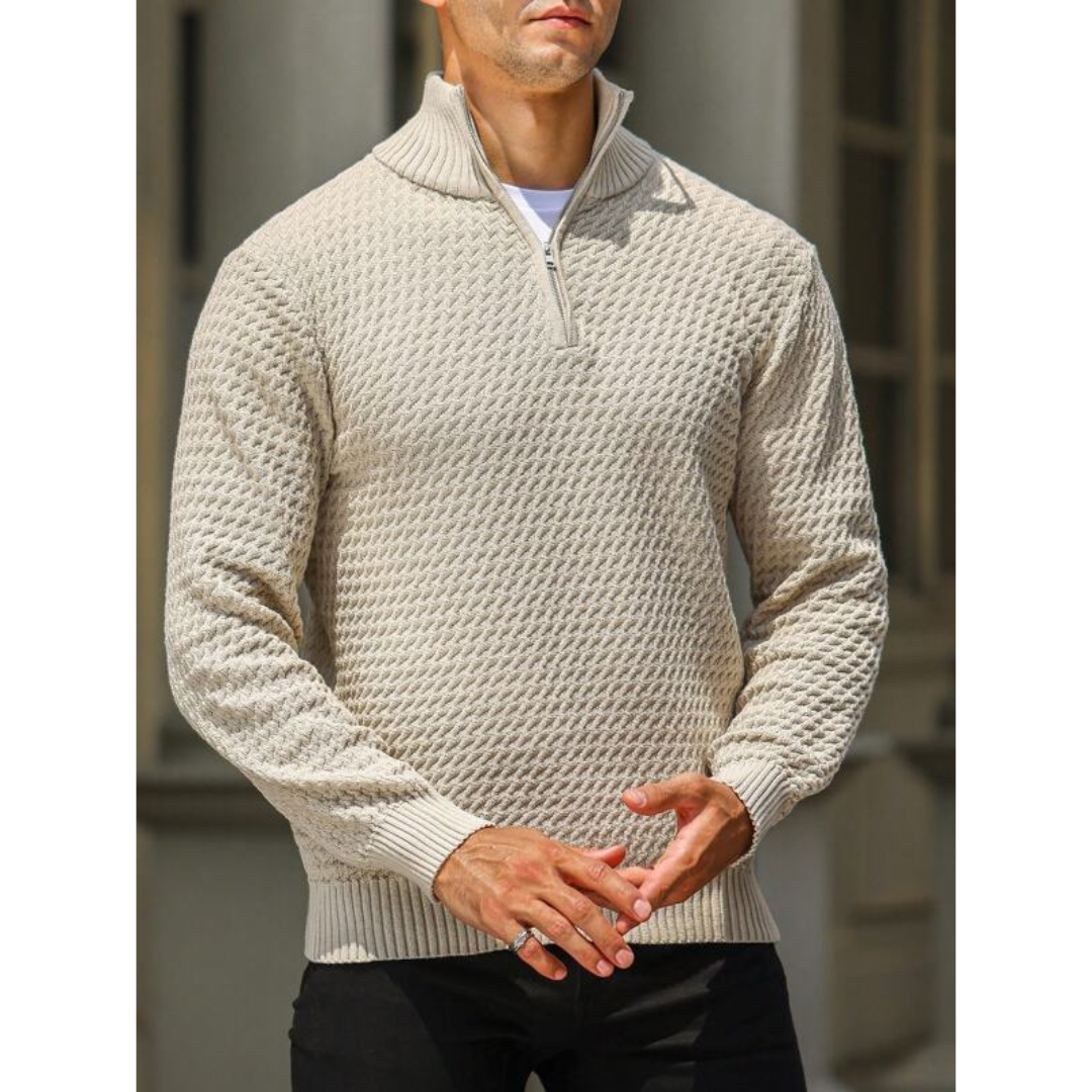 Herren Halbzip Pullover aus luxuriöser Wollmischung 4