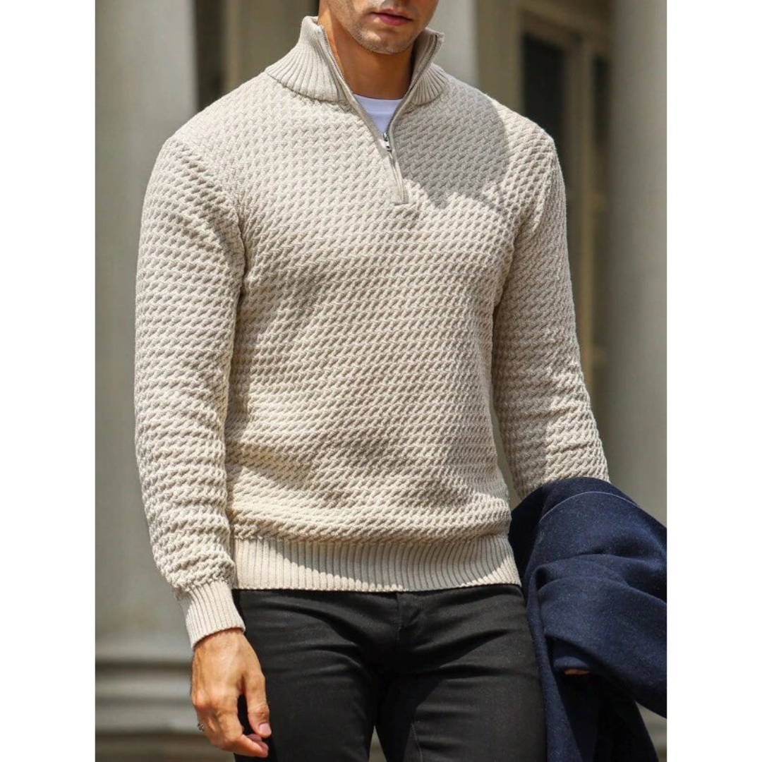 Herren Halbzip Pullover aus luxuriöser Wollmischung 5