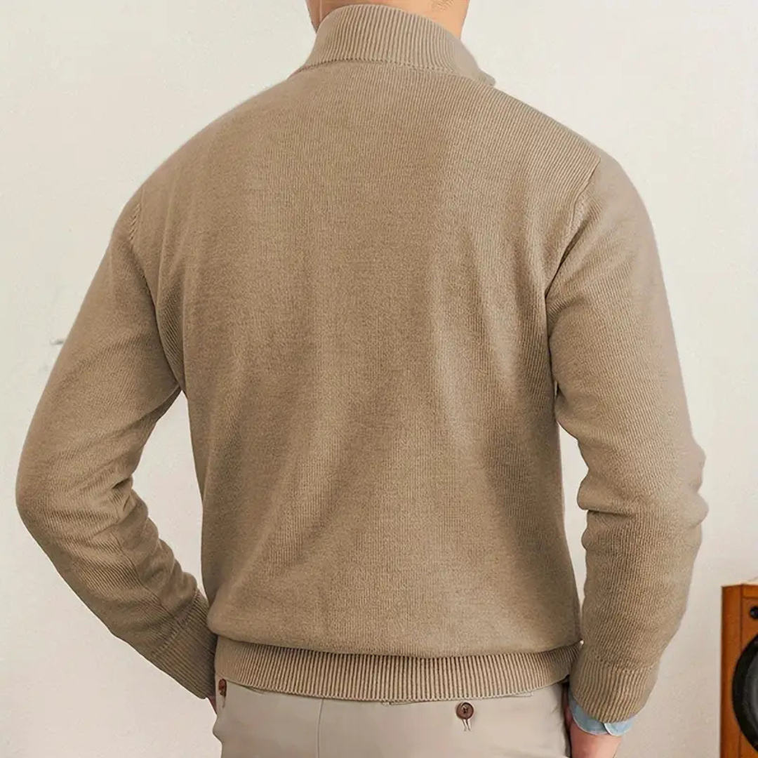 Herren Halbzip Pullover für eleganten Komfort und Stil 1