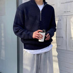 Herren Halbzip Pullover im Klassischen Stil 1
