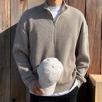 Herren Halbzip Pullover im Klassischen Stil 2
