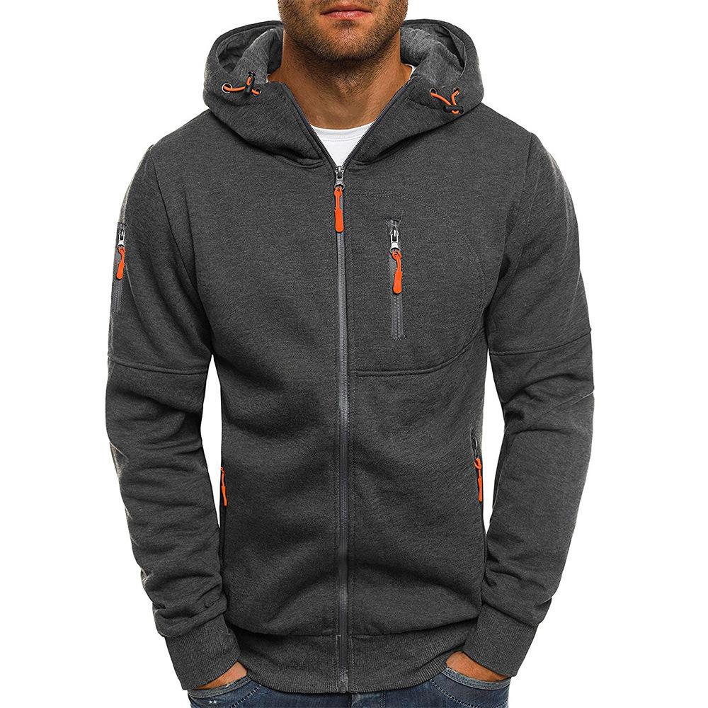 Herren Hoodie Zip-Up Sweatshirt mit Kapuze für Komfort 0