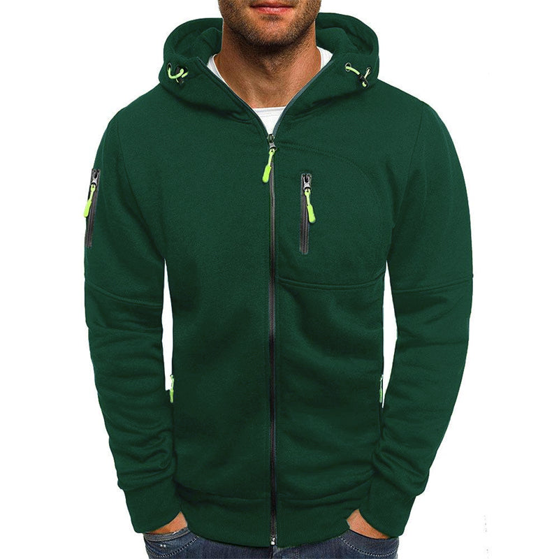 Herren Hoodie Zip-Up Sweatshirt mit Kapuze für Komfort 3