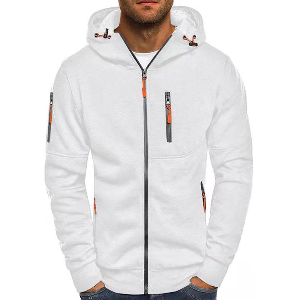 Herren Hoodie Zip-Up Sweatshirt mit Kapuze für Komfort 5