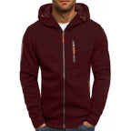 Herren Hoodie Zip-Up Sweatshirt mit Kapuze für Komfort 7