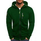 Herren Hoodie Zip-Up Sweatshirt mit Kapuze für Komfort 8