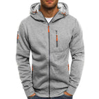 Herren Hoodie Zip-Up Sweatshirt mit Kapuze für Komfort 9