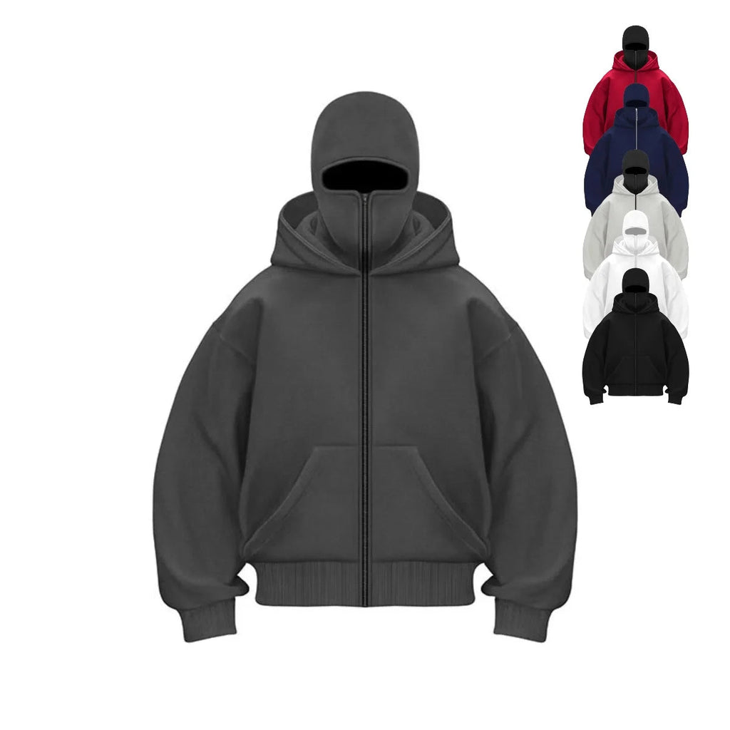 Herren Hoodie mit Balaclava und Kapuze 1