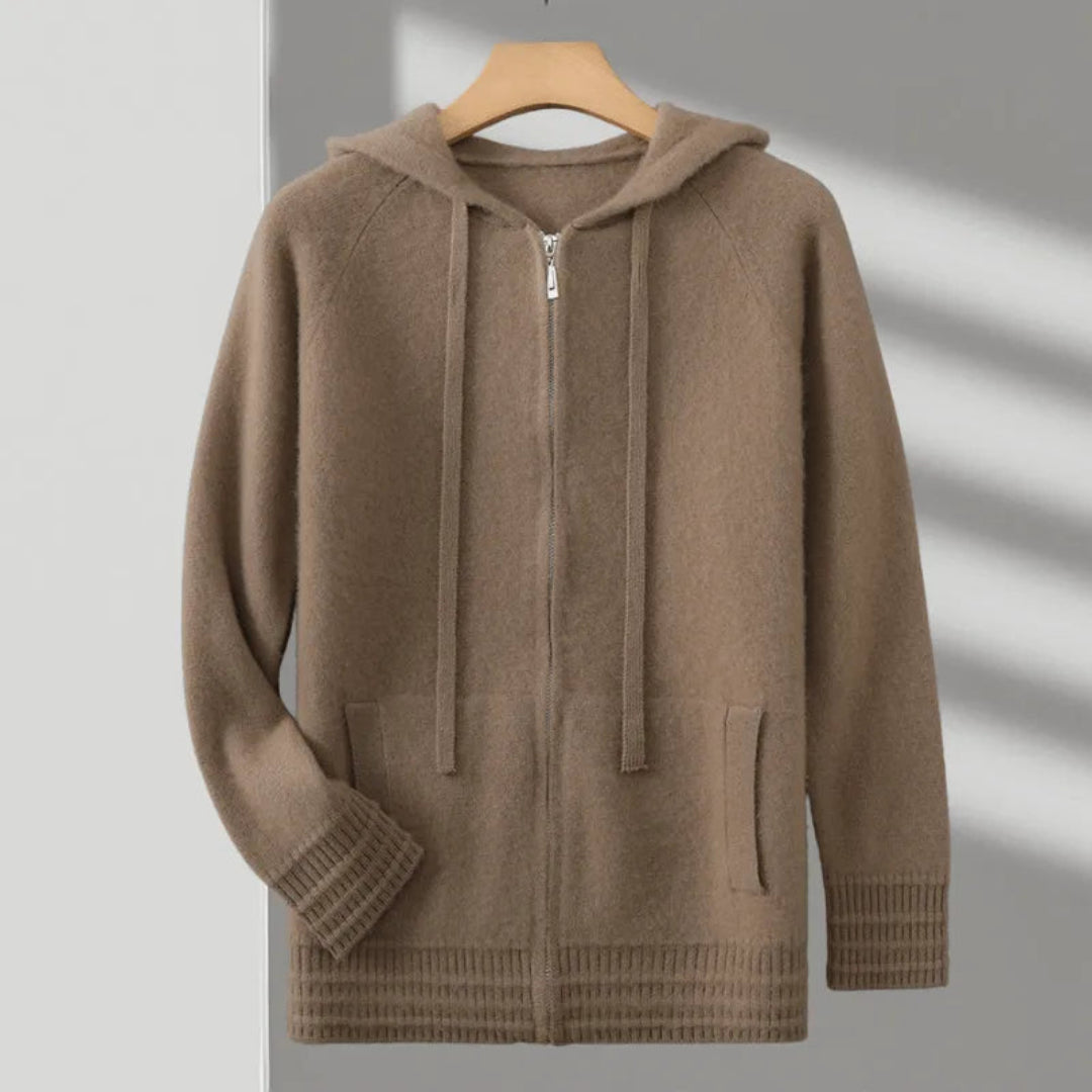 Herren Hoodie mit Kapuze und Reißverschluss 0
